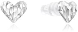 MOISS Ezüst bedugós fülbevaló Szív E0004879