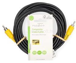 Nedis composite videó kábel, RCA dugó - RCA dugó, hossz 5m, CVGL24100BK50 (CVGL24100BK50) (CVGL24100BK50)