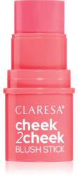 Claresa Cheek 2 Cheek krémes arcpirosító stift árnyalat 02 Neon Coral 6 g