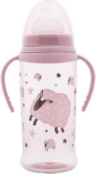 Lorelli Бебешко шише с мек накрайник Lorelli My Friend - 350 ml, Mellow Rose (10200640005) - ozone