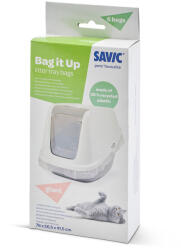 SAVIC 6db Bag it Up alomalátét, Giant Savic Aseo Giant macska WC-hez