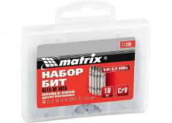MTX SL-PH-PZx65mm kétvégű, 10db bitfejkészlet 45X acél tokban (113969) (113969)