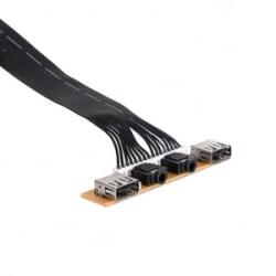 Akyga 2xUSB 2.0 előlapi 78mm csatlakozó (AK-CA-85) (AK-CA-85)