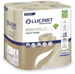 Lucart Lucart EcoNatural 250 toalettpapír - 2 rétegű, 8 tekercs (811831E)