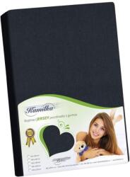 BELLATEX J3 Jersey lepedő, 90×200 cm, fekete (10010)