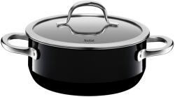 Silit Cratita neagra Silit Passion 20cm, capac sticla, caserola 2.4l, ceramica functionala Silargan, inductie oala, negru (2101297116)