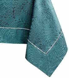 AmeliaHome Asztalterítő Gaia tengerzöld dombornyomott 140x240 AmeliaHome