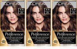 L'Oréal L'ORÉAL PARIS Préférence 4.15 Intenzív mélybarna 3 × (VLS275ss)