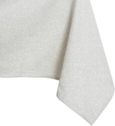 DecoKing Asztalterítő Sparkle krémű metálfényes modern 140x340 owal DecoKing