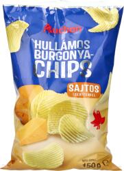 Auchan Kedvenc hullámos chips sajtos 150 g