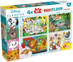 Lisciani Puzzle cu două fețe Lisciani pentru colorat 4 х 48 piese- Clasici (91737) Puzzle
