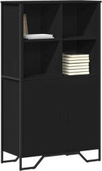vidaXL fekete szerelt fa magasszekrény 79, 5 x 35, 5 x 137, 5 cm (3295307) - pepita
