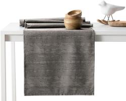 AmeliaHome Asztalterítő Vesta barna dombornyomott modern 115x200+35x200 AmeliaHome