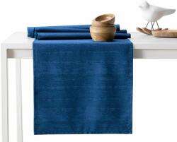 Asztalterítő Vesta indigókék dombornyomott modern 115x300+35x300 AmeliaHome (120006723)