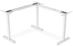 ASSMANN DA-90453 Elektromosan állítható magasságú L - alakú fehér asztalkeret (DA-90453)