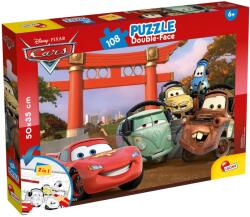 Lisciani Puzzle cu două fețe Lisciani pentru colorarea a 108 piese - Mașini (47987)