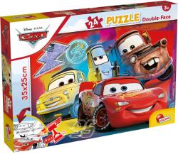Lisciani Puzzle cu două fețe Lisciani de colorat din 24 piese - Mașinile (99498) Puzzle