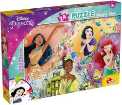 Lisciani Puzzle cu două fețe Lisciani de colorat din 24 piese - Prințese (104857) Puzzle