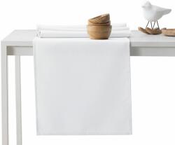 AmeliaHome Asztalterítő Empire fehér sima klasszikus 115x200+30x200 AmeliaHome