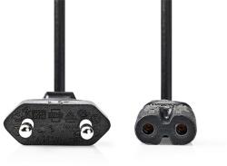 Nedis CEGL11040BK20 tápkábel IEC-320-C7, 2 x 0.75 mm, hossz 2m (CEGL11040BK20)