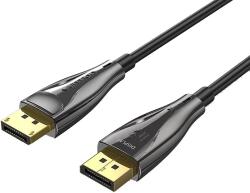 Vention Displayport/M - Displayport/M (8K, optikai, fekete), 10m, kábel