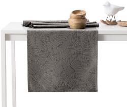 AmeliaHome Asztalterítő Gaia barna dombornyomott 115x300+35x300 AmeliaHome
