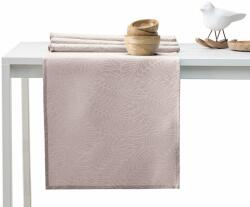 AmeliaHome Asztalterítő Gaia púderrózsa dombornyomott 115x250+35x250 AmeliaHome