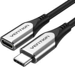 Vention USB-C 3.1/M - USB-C 3.1/F, 1m, (hosszabbító, szövet), kábel