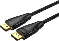 Vention Displayport/M - Displayport/M (8K, optikai, fekete), 1, 5m, kábel