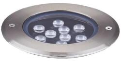Ideal Lux Ideal Lux- LED Taposólámpa FLOOR LED/12W/230V átm. 14 cm CRI 90 IP67 króm ID255682 (ID255682)