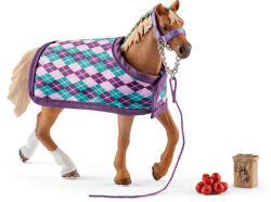 Schleich pursânge englezesc cu pătură (42360) Figurina