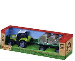 Rappa Tractor cu sunet si lumina cu siding si baloti de paie (217607)
