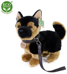 Rappa Câine de pluș ciobănesc german Rappa cu lesă în picioare 23 cm ECO-FRIENDLY (204423)