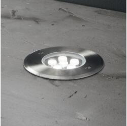 Ideal Lux Ideal Lux - LED Taposólámpa FLOOR LED/6W/230V átm. 12 cm CRI 90 IP67 króm ID255668 (ID255668)