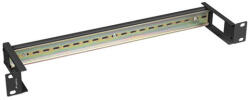 Lanberg AK-1801-B 19" 1U fekete DIN sín panel (AK-1801-B) - haztartasibolt