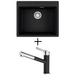 Franke MRG 610-54 FTL + FRANKE FC 3055 ORBIT CSAPTELEP - onyx (114.0661.456 + 115.0623.057)