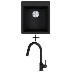 Franke MRG 610-39 FTL + FRANKE FC 6051 LINA CSAPTELEP - onyx (114.0661.451 + 115.0626.055)