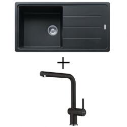 FRANKE BFG 611 + FRANKE FN 6100 ACTIVE NEW CSAPTELEP - onyx (114.0285.305 + 115.0653.373)