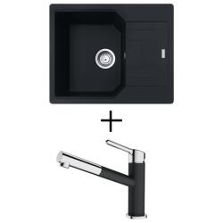 Franke UBG 611-62 + FRANKE FC 3055 ORBIT CSAPTELEP - onyx (114.0700.098 + 115.0623.057)