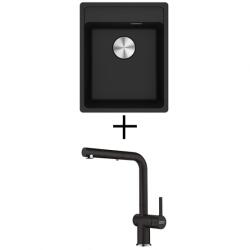 Franke MRG 610-37 RTL + FRANKE FN 6110 ACTIVE NEW CSAPTELEP - onyx (114.0661.441 + 115.0653.384)
