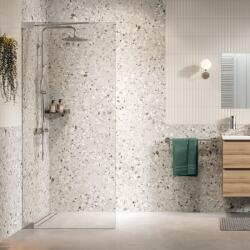 Sealskin Pure zuhanykabin fal walk-in 90 cm króm fényes/átlátszó üveg PU010906265100 (PU010906265100)