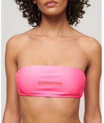 Superdry Logo Bandeau bikini top - Pink (Paparazzi Pink)