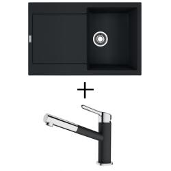 Franke MRG 611 + FRANKE FC 3055 ORBIT CSAPTELEP - matt fekete (114.0637.576 + 115.0659.965)