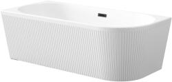 INVENA Glamour sarokkád 170x80 cm ovális fehér AN-02-14L (AN0214L)