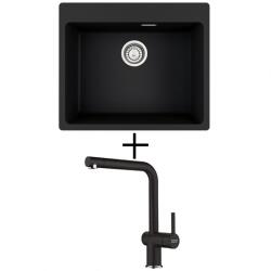 Franke MRG 610-54 FTL + FRANKE FN 6100 ACTIVE NEW CSAPTELEP - onyx (114.0661.456 + 115.0653.373)
