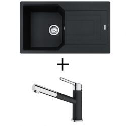 Franke UBG 611-86 + FRANKE FC 3055 ORBIT CSAPTELEP - onyx (114.0700.112 + 115.0623.057)
