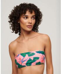 Superdry Tropical Bandeau bikini top - Multicolor (Malibu Pink Paradise)