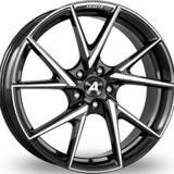 ALUTEC ADX01 Fényes fekete polírozott 5/100 17x7 ET38 57, 1 - gumiabroncslap