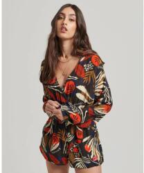 SUPERDRY Vintage Beach long sleeve romper - Black (I See You Print)