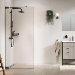 Sealskin Pure zuhanykabin fal walk-in 100 cm grafit csiszolt/átlátszó üveg PU011006145100